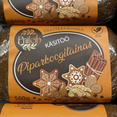 Piparkoogitainas 500 g (gluteenivaba, vegan, ilma lisatud suhkruta)